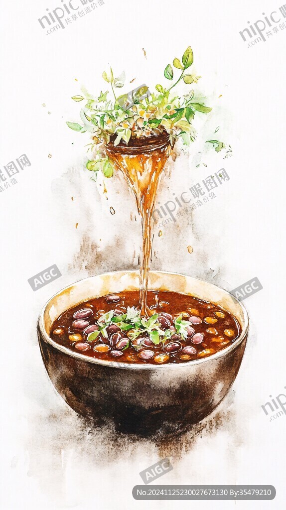 豌杂面插画