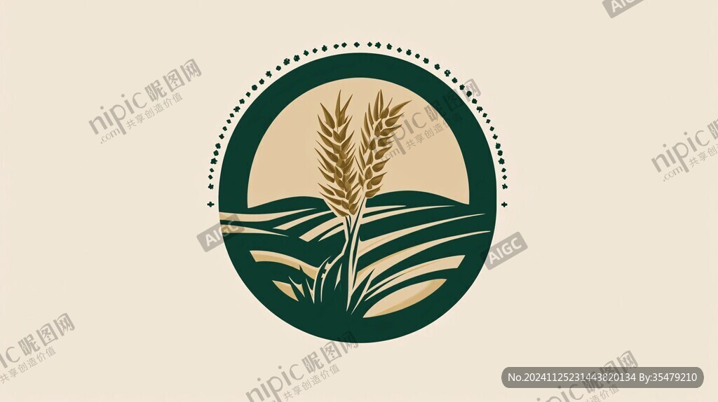 小麦标志设计