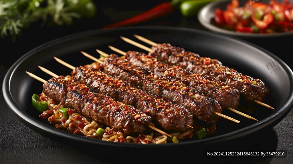烤串棚拍烤肉大串