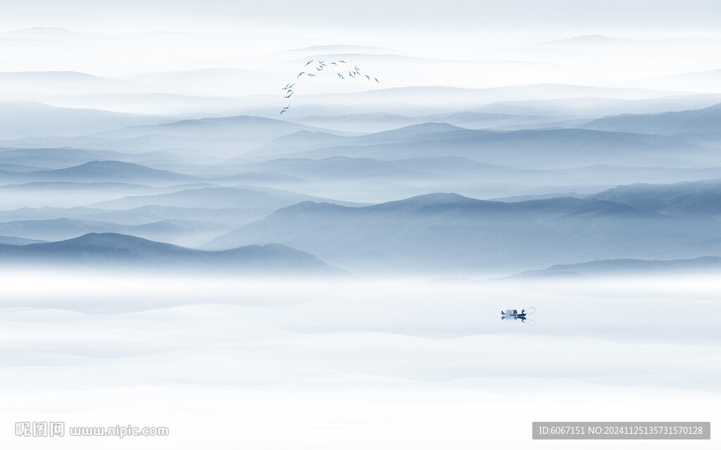 水墨山水画