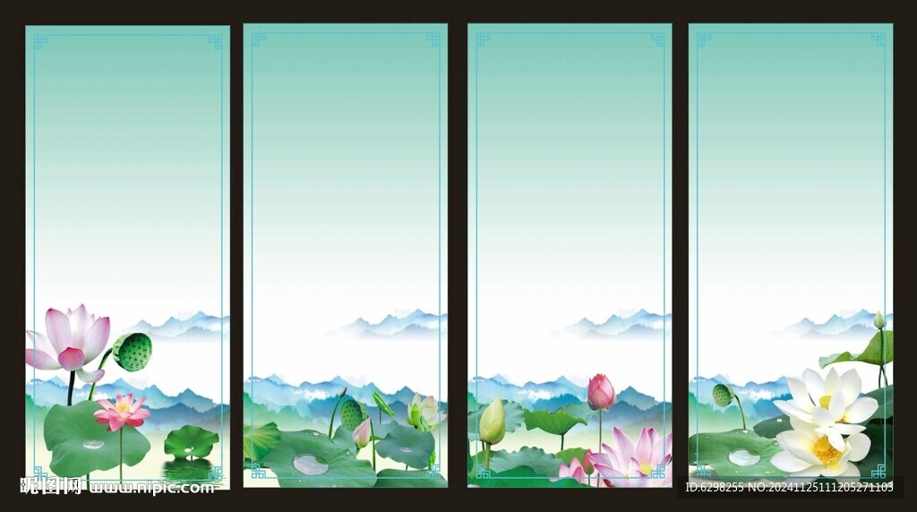 荷花背景