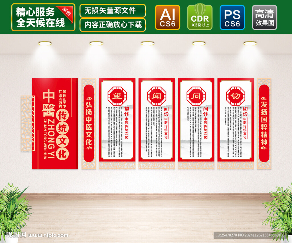 望闻问切文化墙