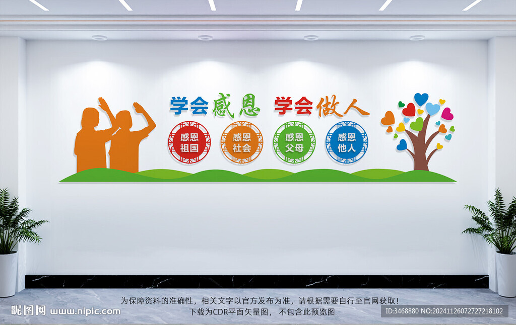 校园感恩文化墙