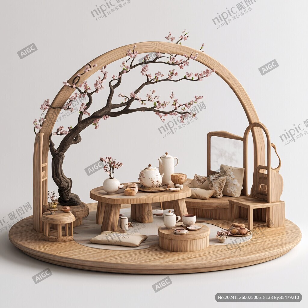 茶艺室摆件