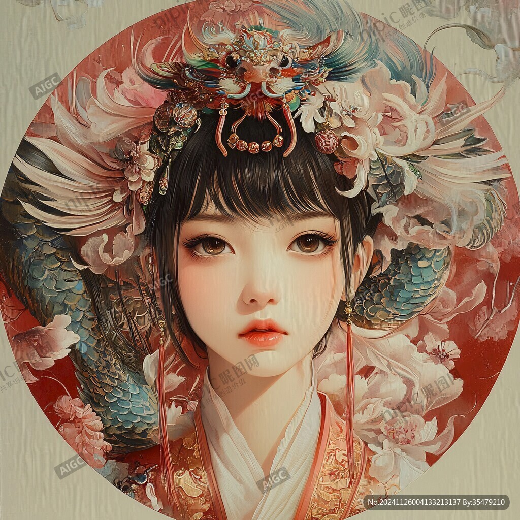 京剧女孩插画