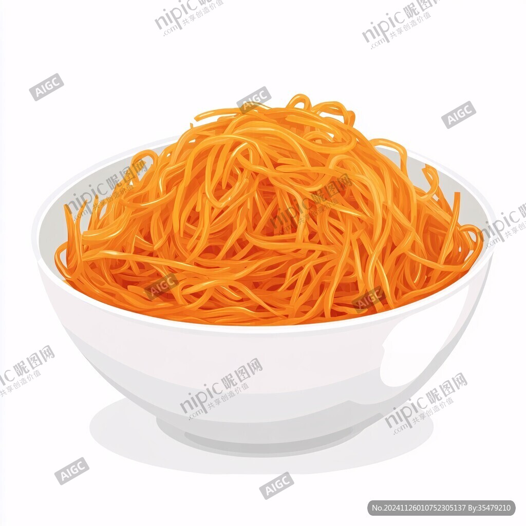 卡通手绘面条