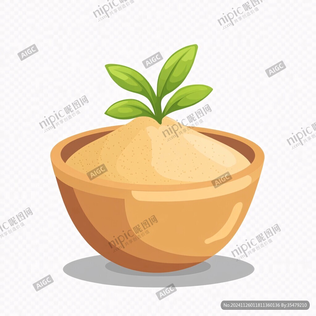 插画石磨芝麻油