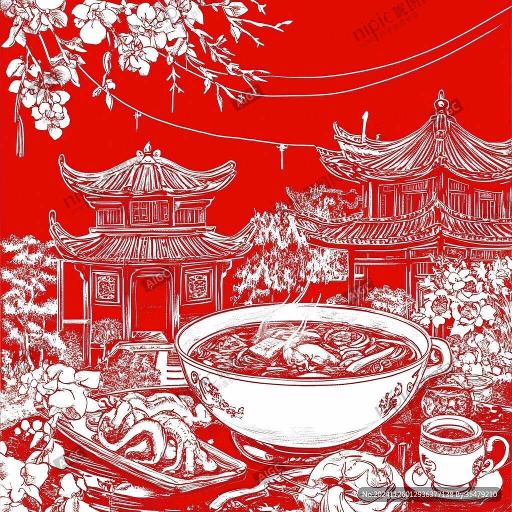 天下第一牛大碗线稿