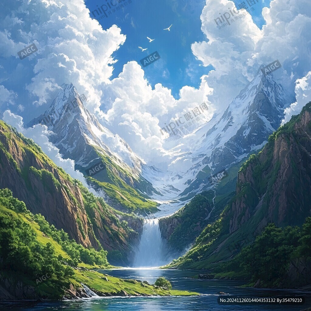 宽屏风景画