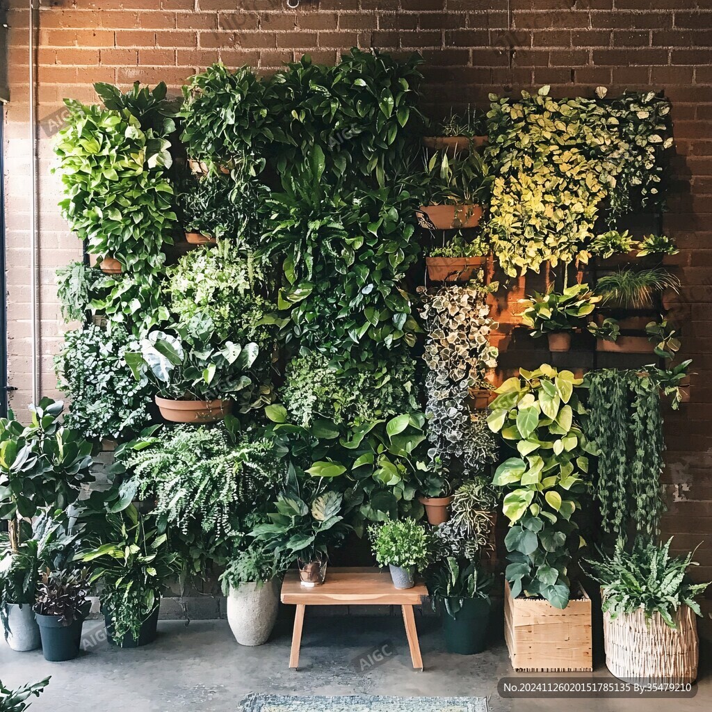 植物背景墙墙壁植物