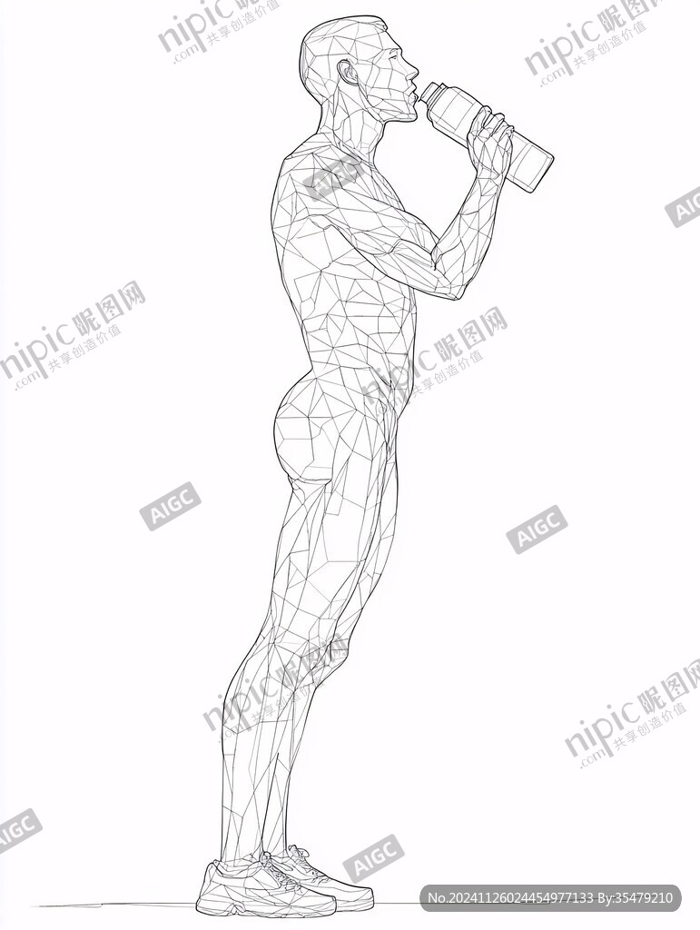 线稿运动员
