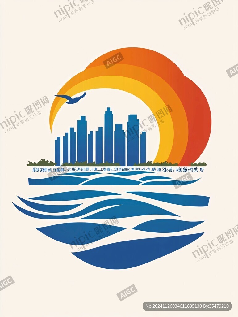 高铁都市图案