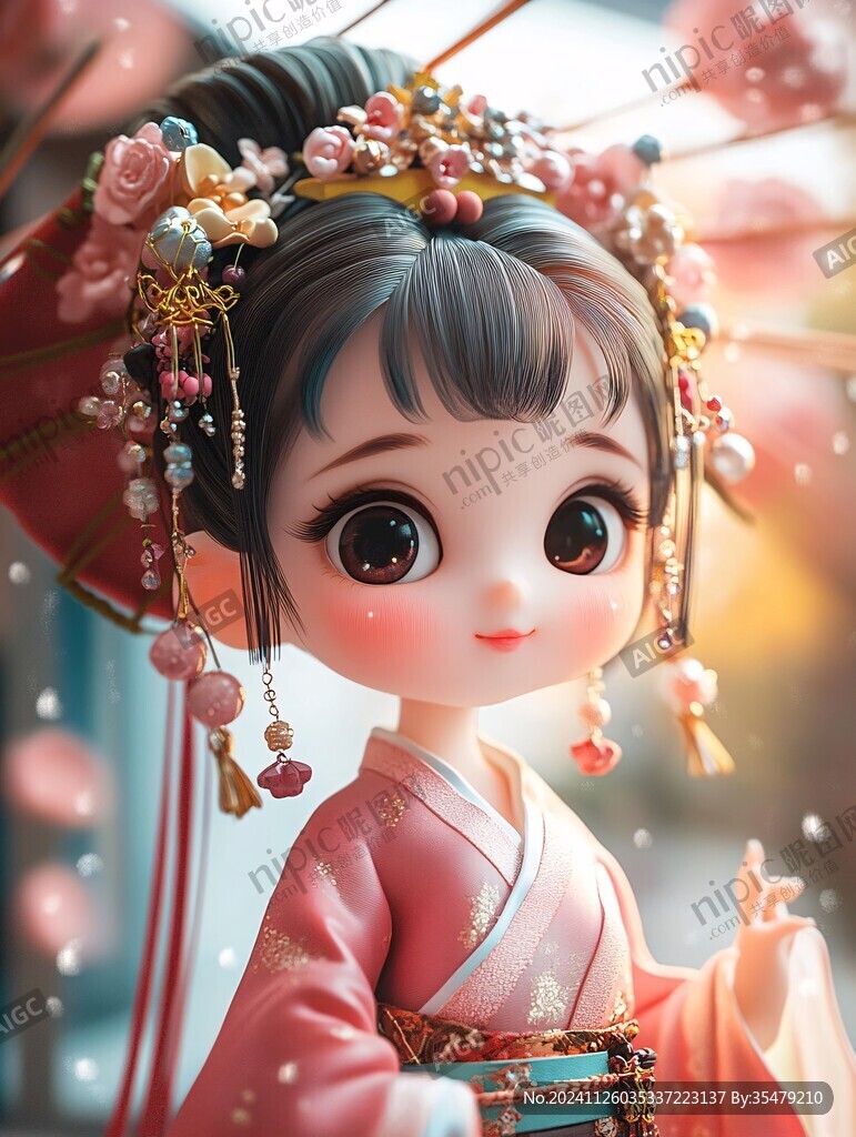 汉服卡通娃娃
