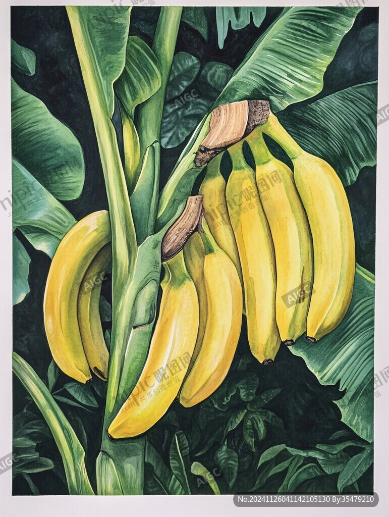 香蕉装饰画