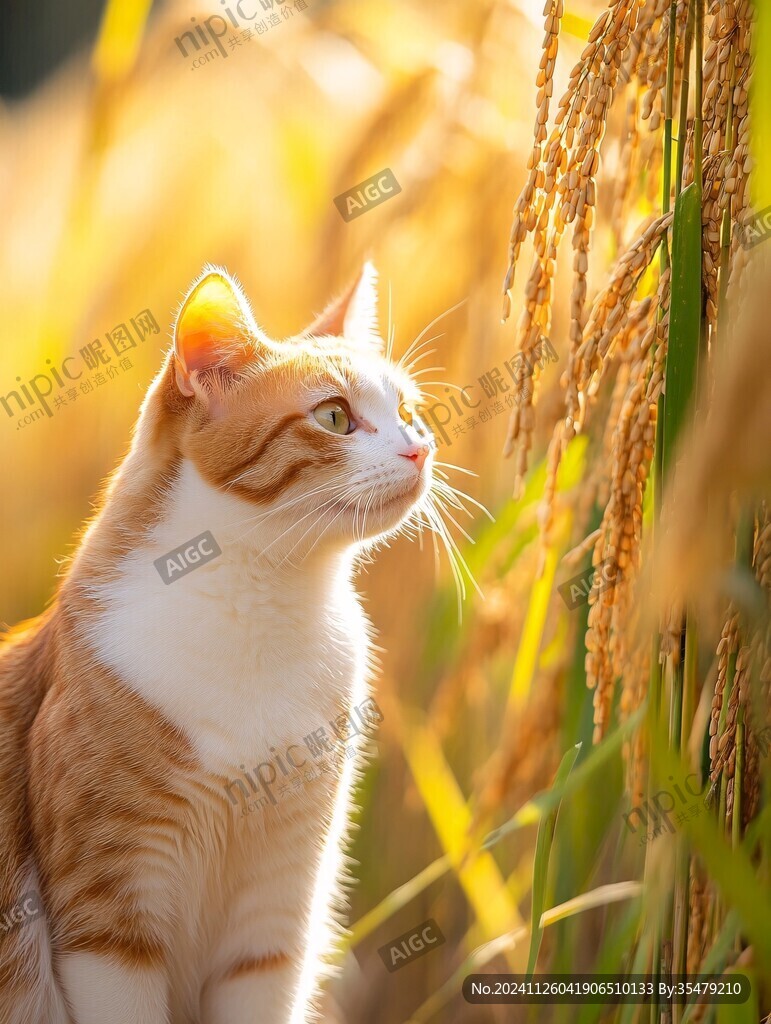 夕阳猫咪