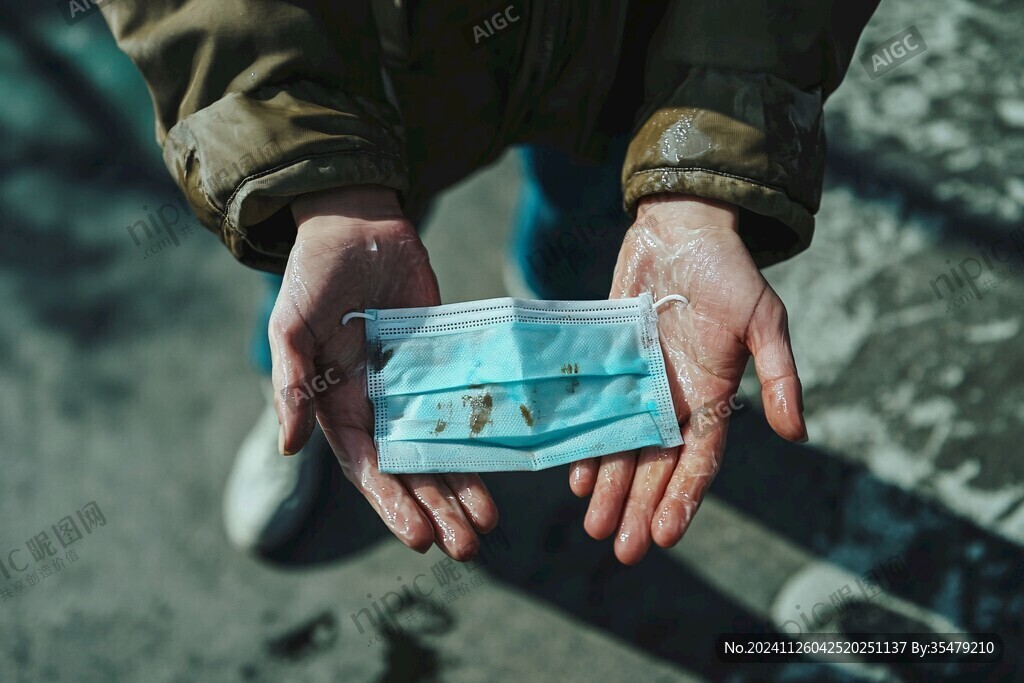 一个口罩