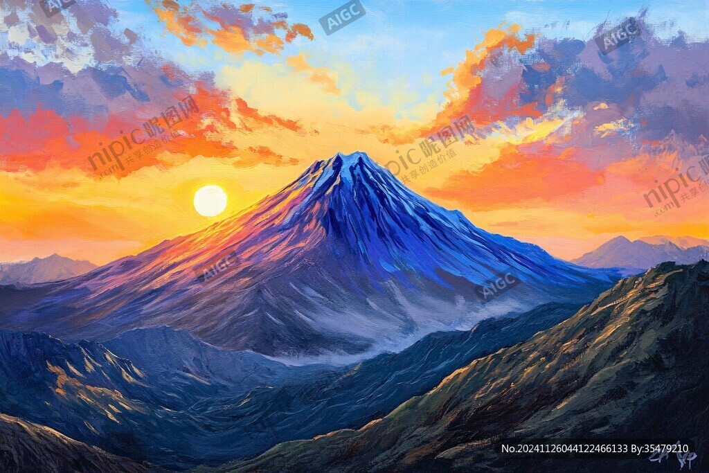 风景厚涂