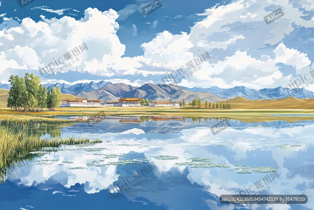 风景厚涂