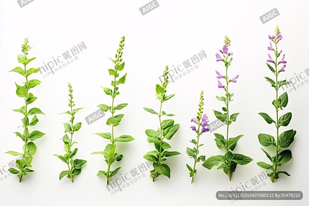 唯美鼠尾草背景图