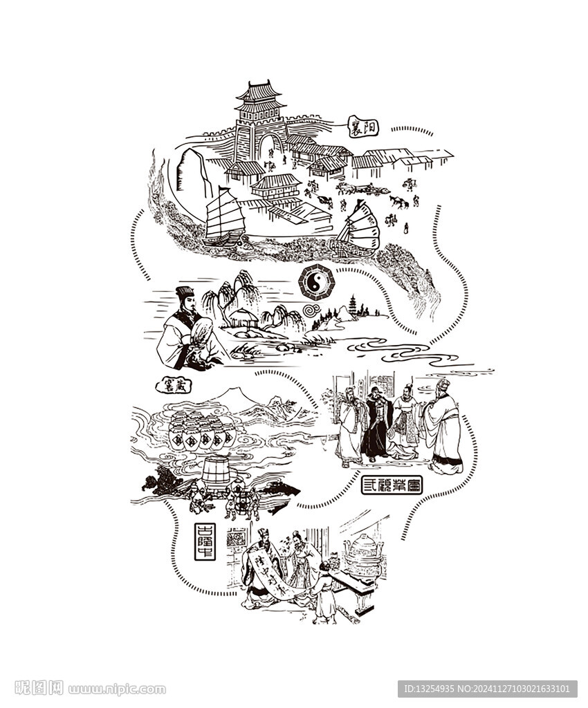 酿酒图 三顾茅庐