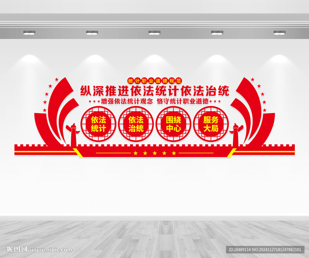 统计文化墙