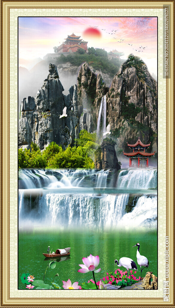 玄关山水画