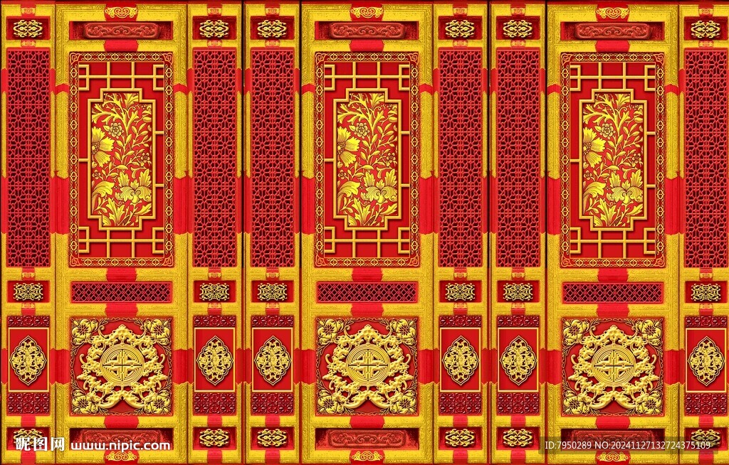 新中式背景墙  