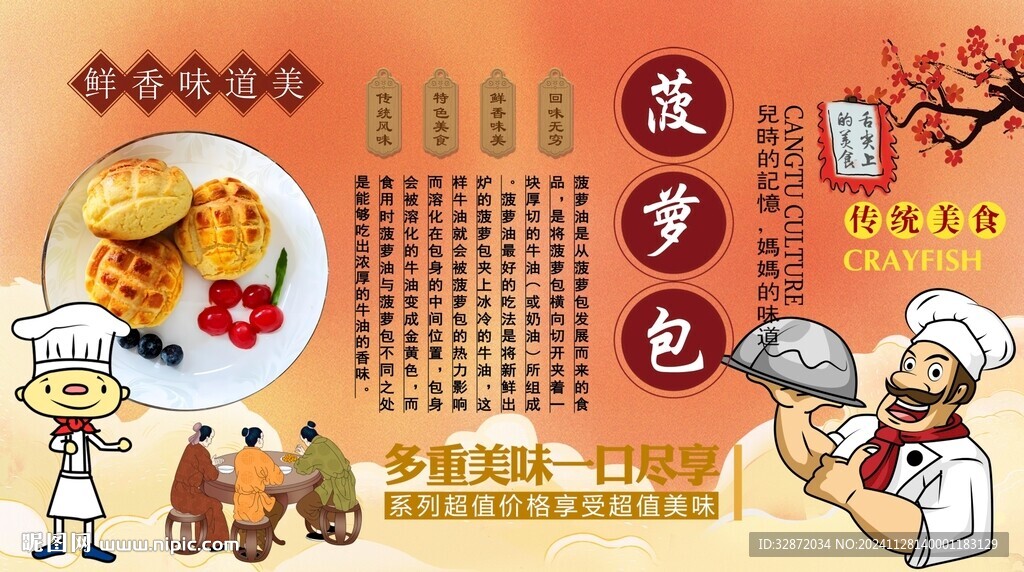 菠萝包背景墙