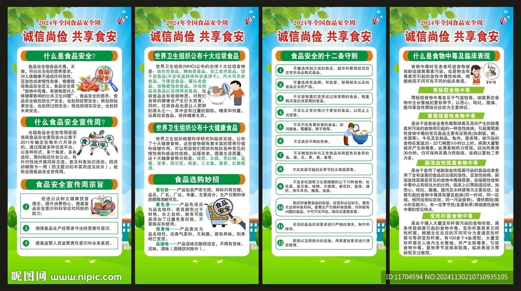 全国食品安全宣传周展架