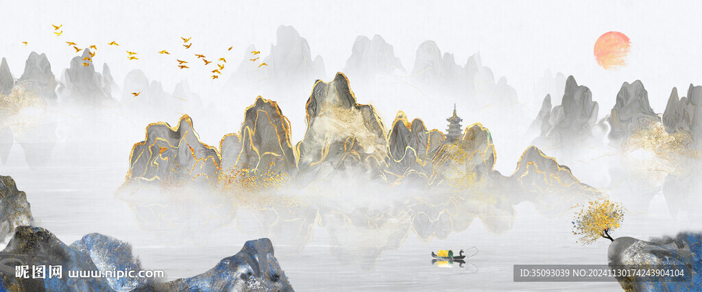 山水轻奢挂画