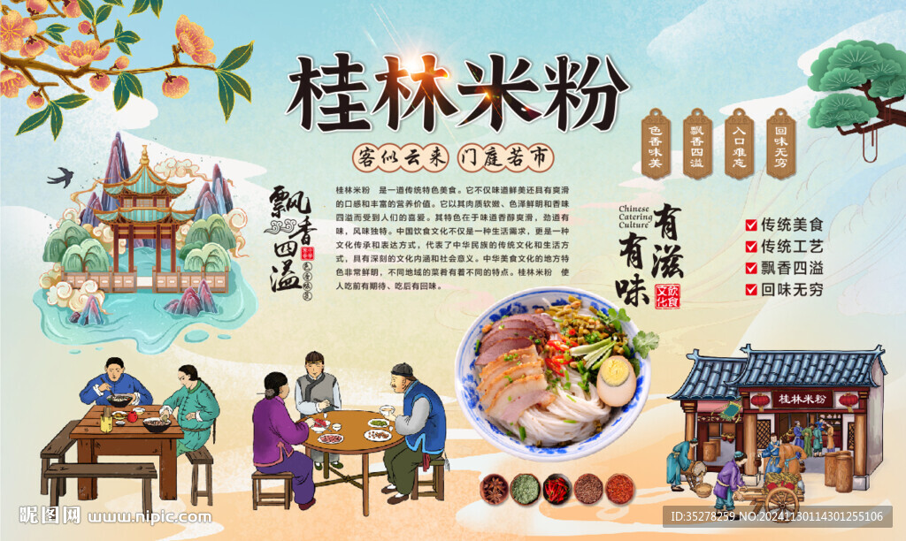 桂林米粉背景