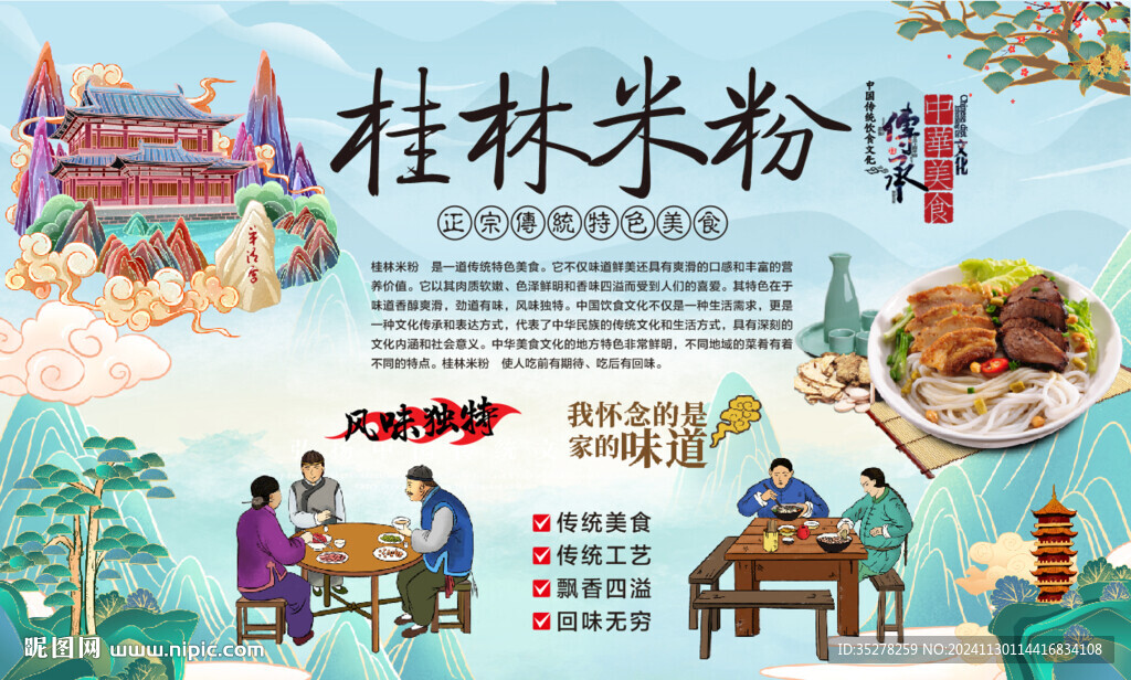 桂林米粉背景