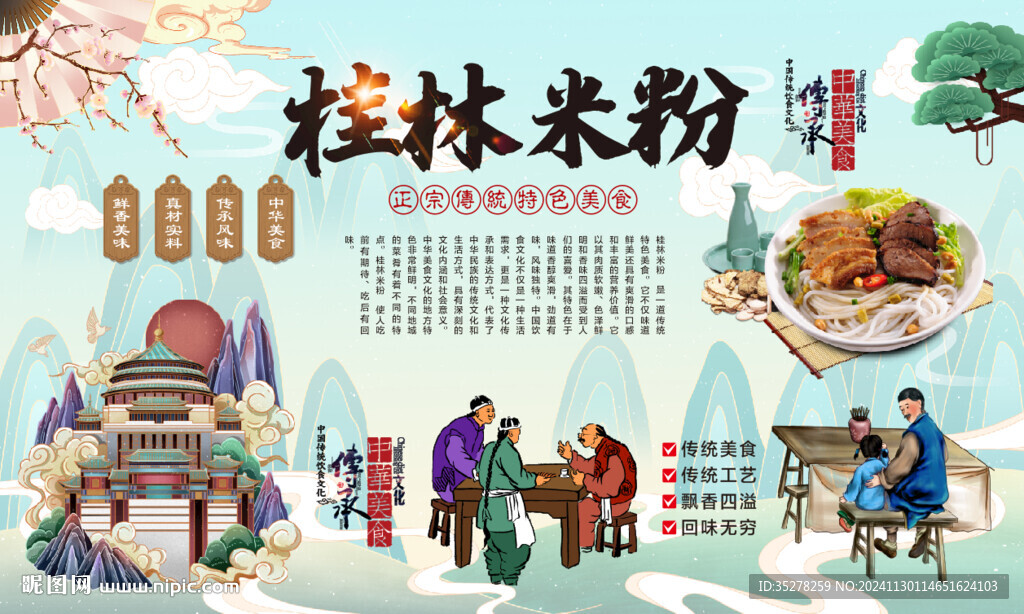 桂林米粉背景