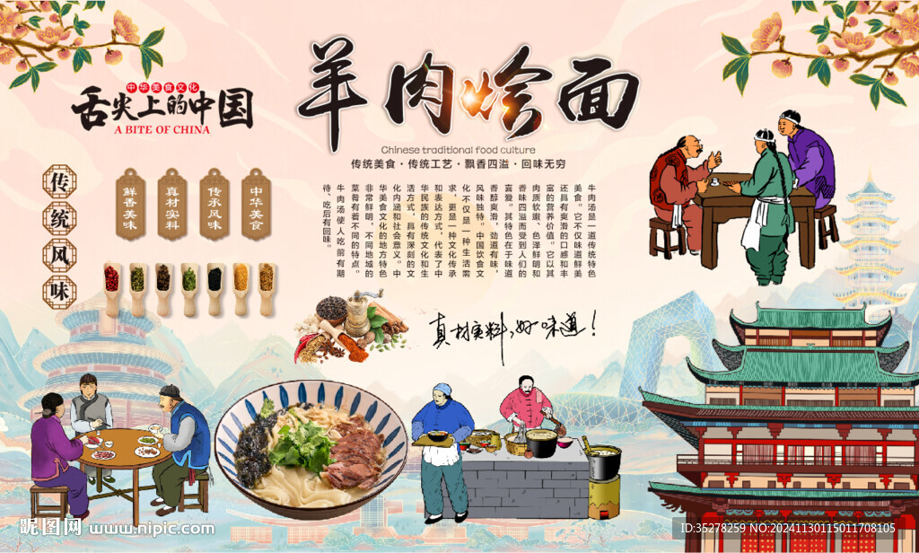 羊肉烩面背景