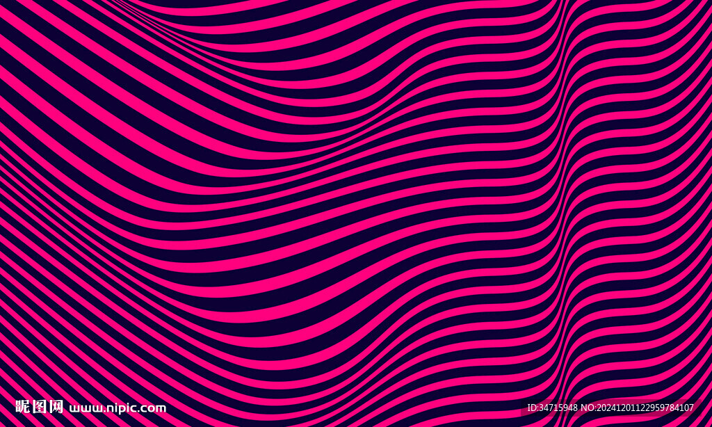 红色3d波浪线矢量背景