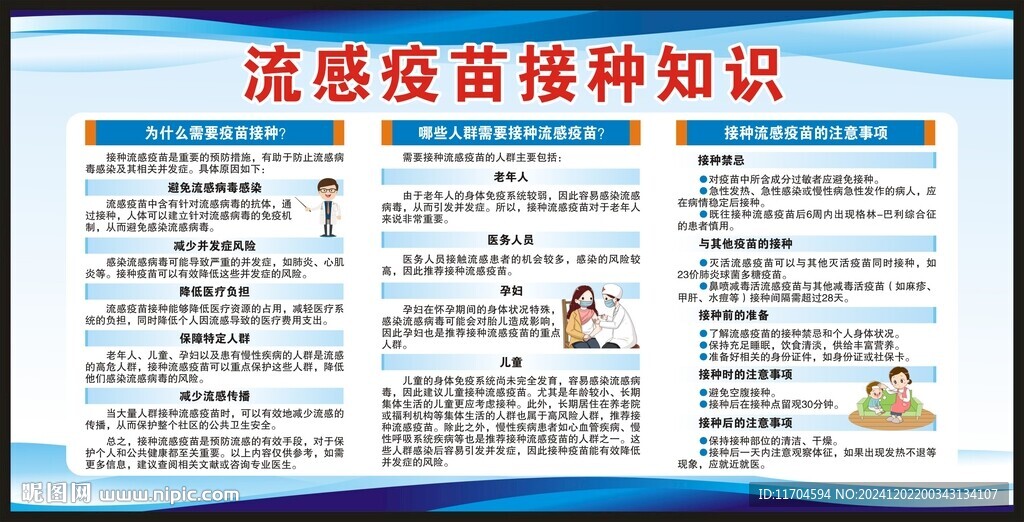 预防流感健康知识宣传栏