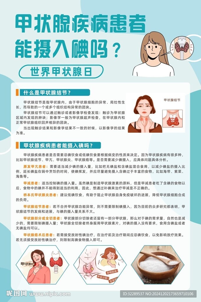 甲状腺疾病患者能摄入碘吗