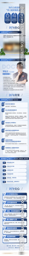 男士缩乳术项目推广长图