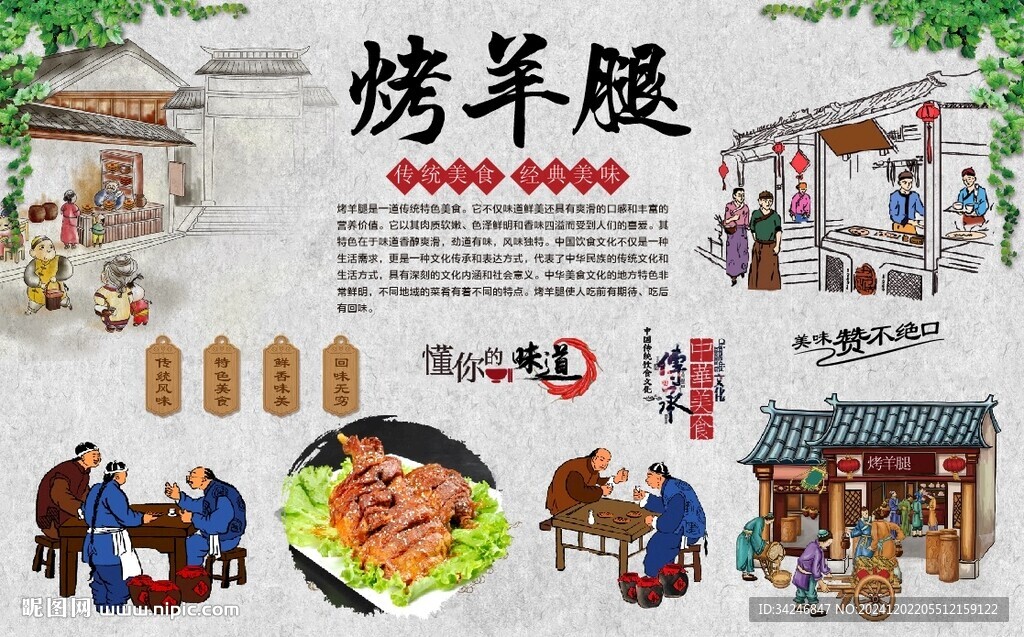烤羊腿