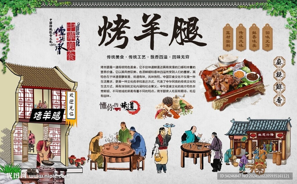 烤羊腿