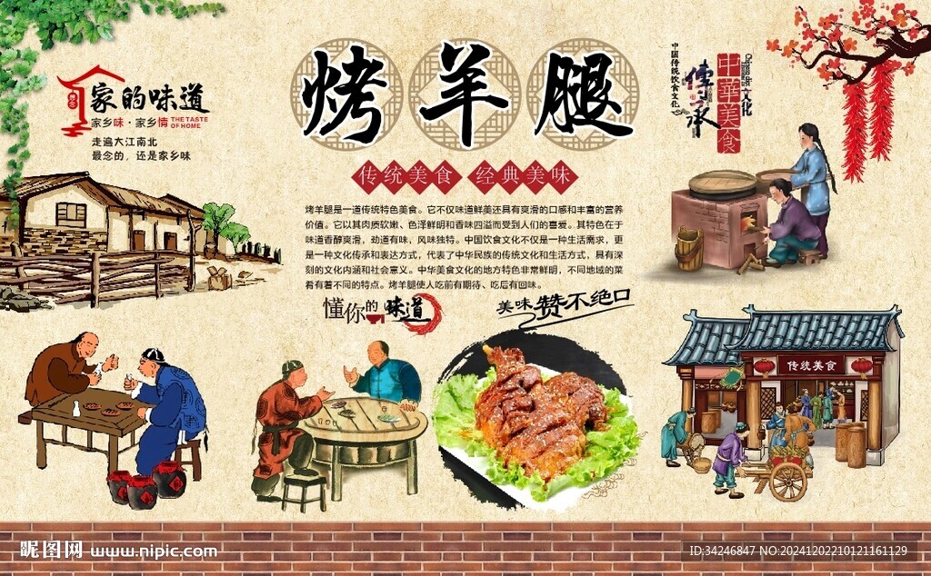 烤羊腿