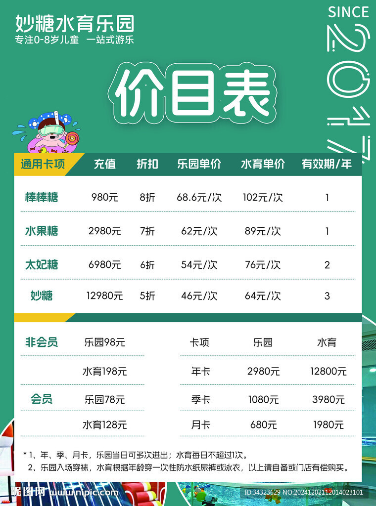 价目表海报设计