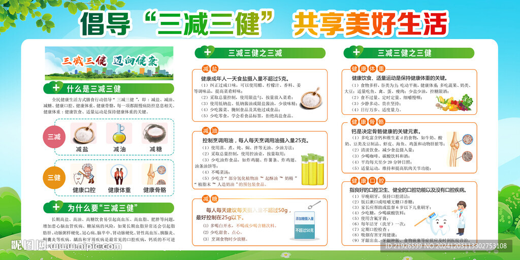 三减三健展板