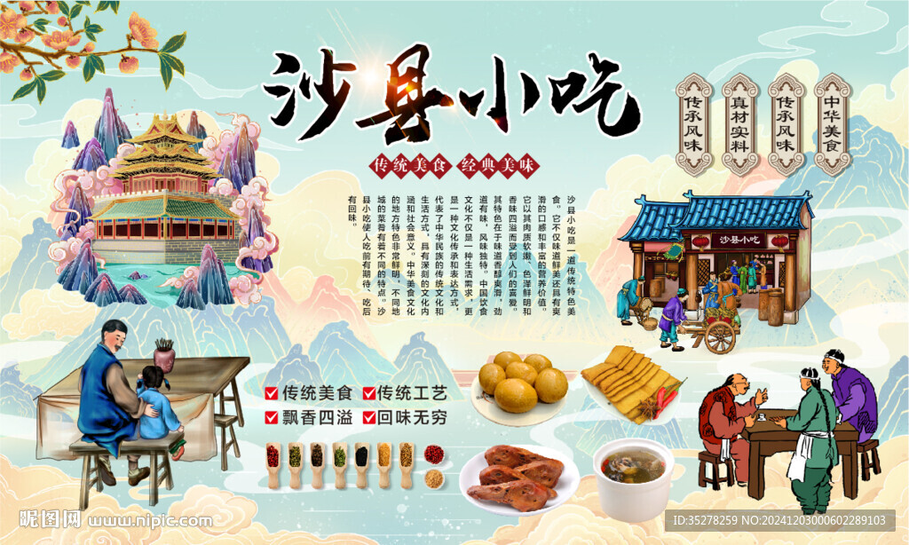 沙县小吃背景