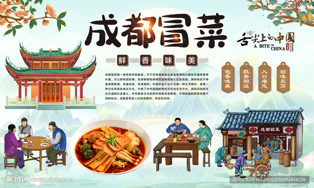 成都冒菜背景