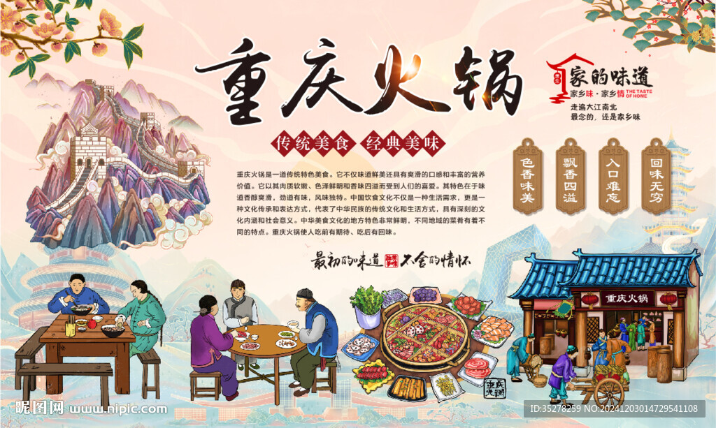 重庆火锅背景