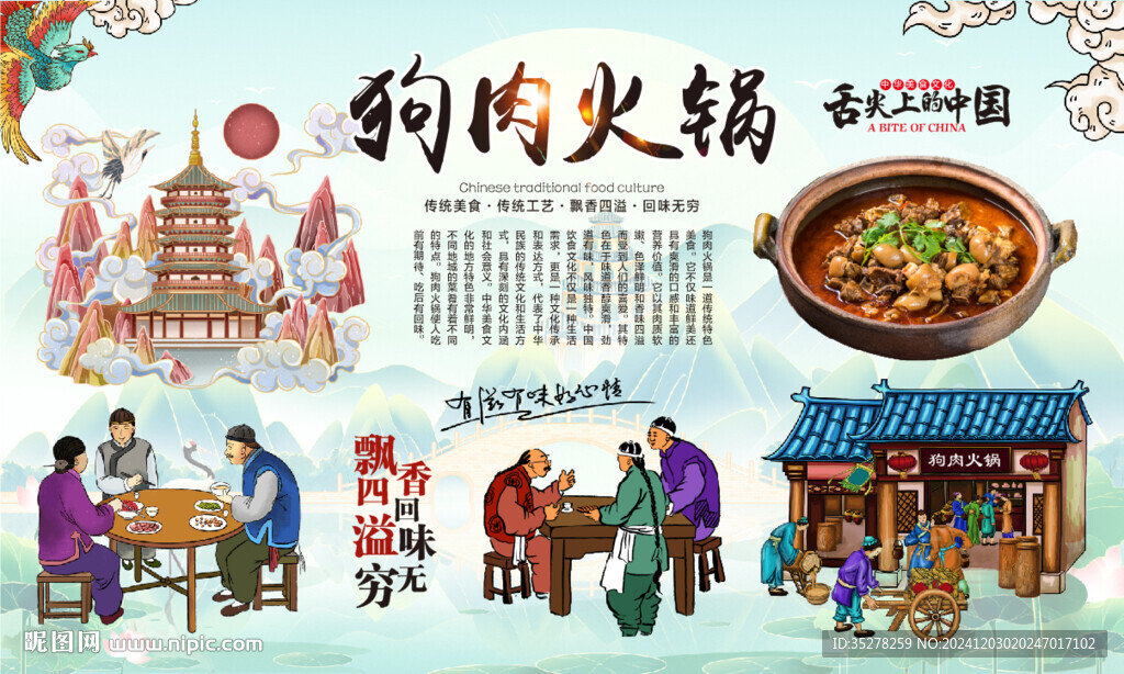 狗肉火锅背景