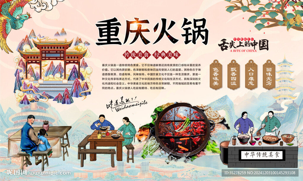重庆火锅背景