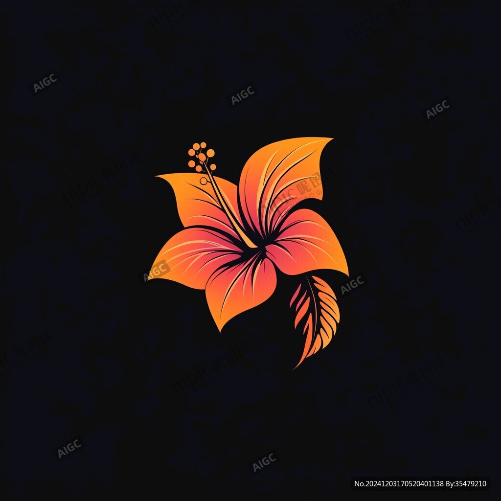 凤凰花朵logo
