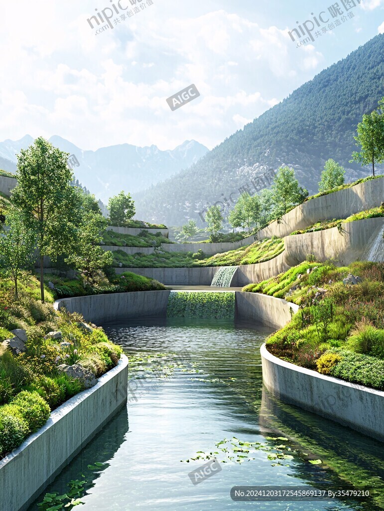 水利工程效果图
